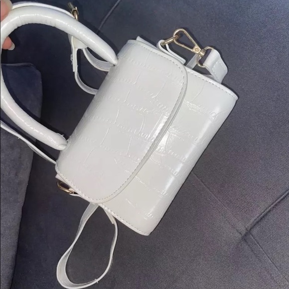 Mini Purse Faux Leather Crossbody Bag Croc Satchel - Picture 6 of 8